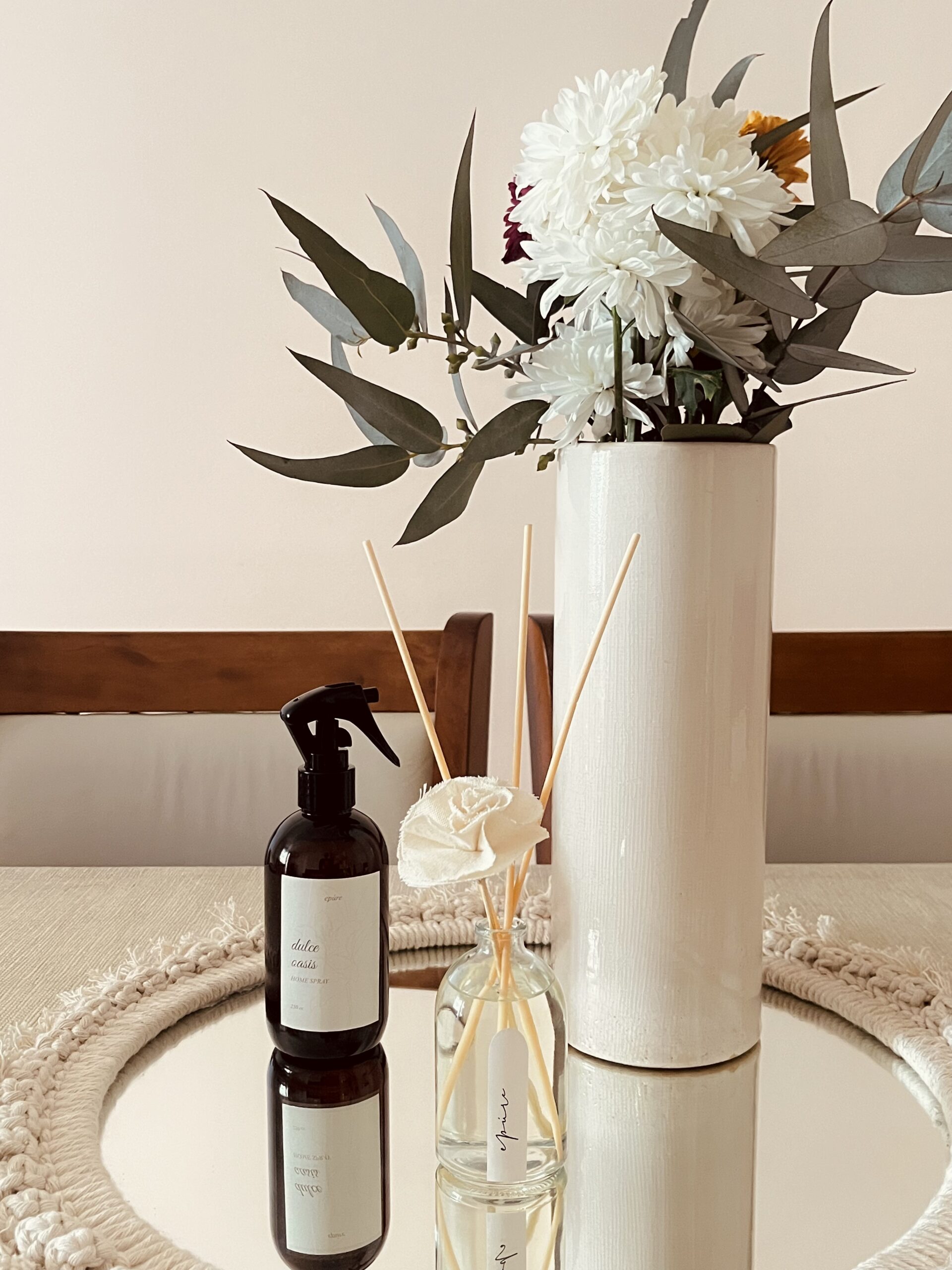 difusor y home spary florero